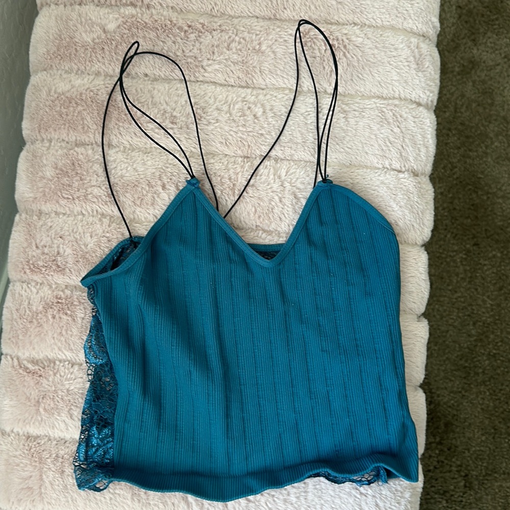 tank top with lace back